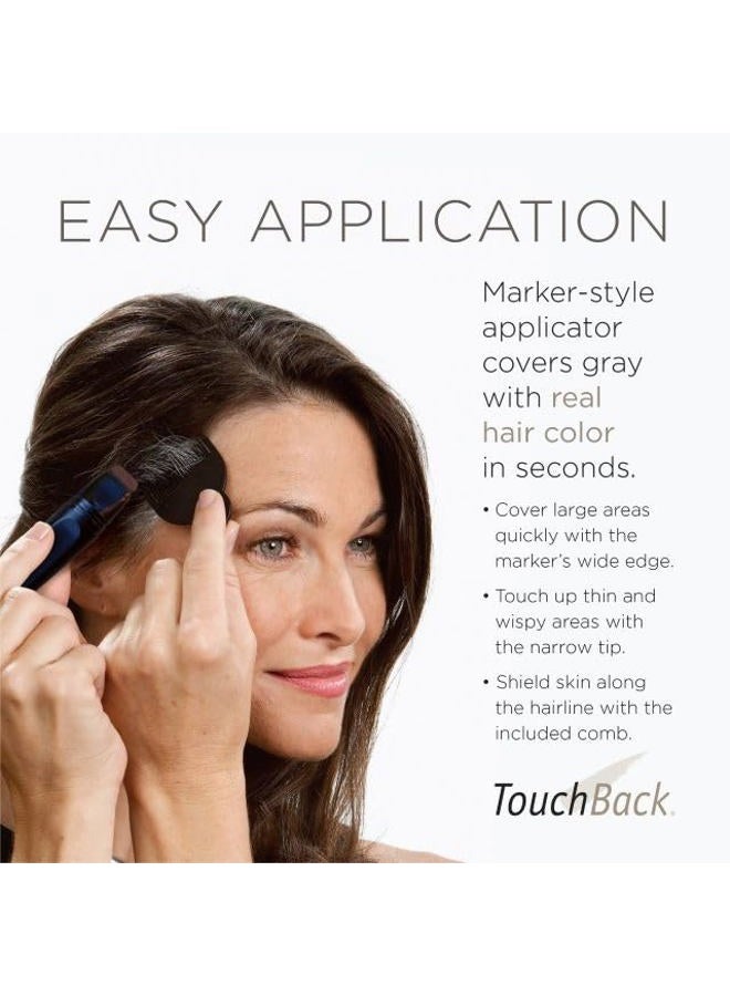 TouchBack PRO Gray Root Touch Up Marker Applicator - Real Hair Color Rich Black - Image 5