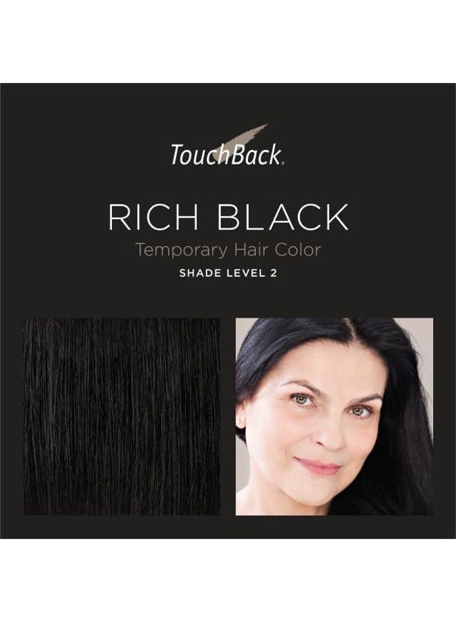 TouchBack PRO Gray Root Touch Up Marker Applicator - Real Hair Color Rich Black - Image 2