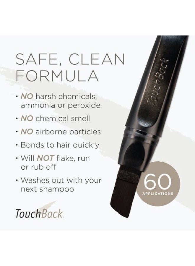 TouchBack PRO Gray Root Touch Up Marker Applicator - Real Hair Color Rich Black - Image 4