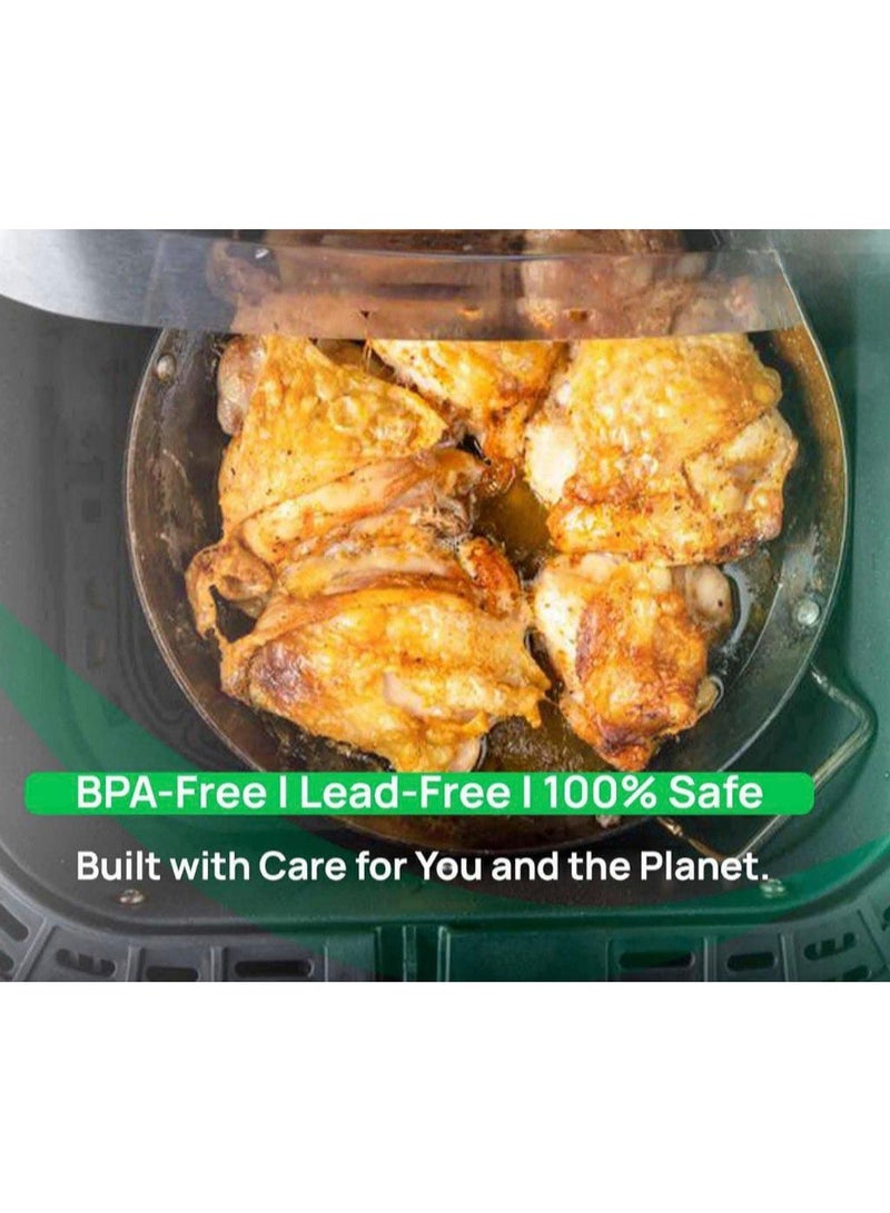 8L Air Fryer with Extra Large Basket, 10 Cooking Programs, LED Display - Oil-Free & Fat-Free Fry, Roast, Bake for Healthy Cooking| Instant Fry, Bake, Roast - Image 4