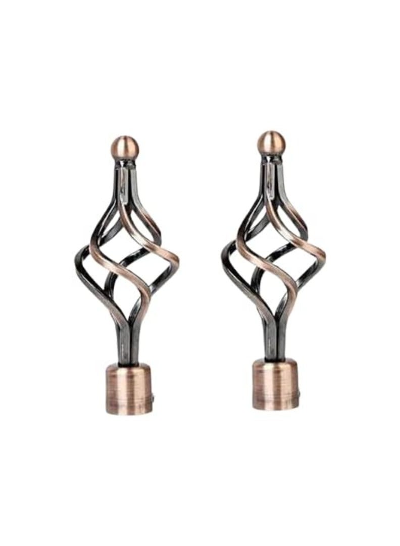 KNP Copper Roman Adjustable Curtain Rod (210-400 cm) is a stylish and durable curtain rod designed to bring a warm, classic touch to any space. - Image 1