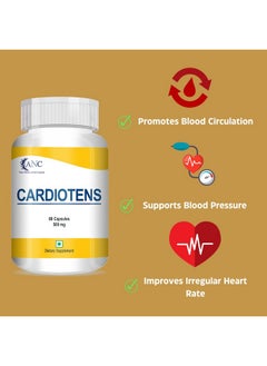 ANC Cardiotens & Cardiotens Plus With Arjuna Extract & Moringa Extract For Heart Health Supplement, Antioxidants 60 Capsules (Pack Of 2) (Cardiotens + Cardiotens Plus)  - Image 2