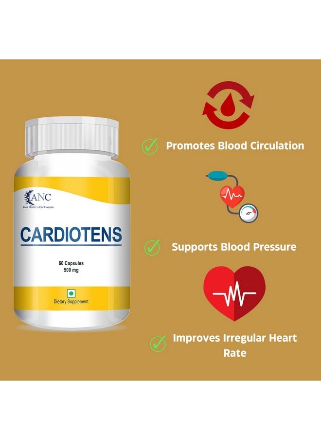 ANC Cardiotens & Cardiotens Plus With Arjuna Extract & Moringa Extract For Heart Health Supplement, Antioxidants 60 Capsules (Pack Of 2) (Cardiotens + Cardiotens Plus)  - Image 2