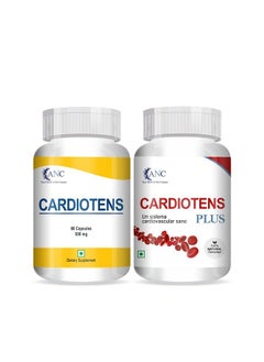 ANC Cardiotens & Cardiotens Plus With Arjuna Extract & Moringa Extract For Heart Health Supplement, Antioxidants 60 Capsules (Pack Of 2) (Cardiotens + Cardiotens Plus)  - Image 1