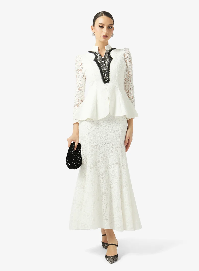 Khizana  Lace Top & Skirt Set for Women | Best Price UAE