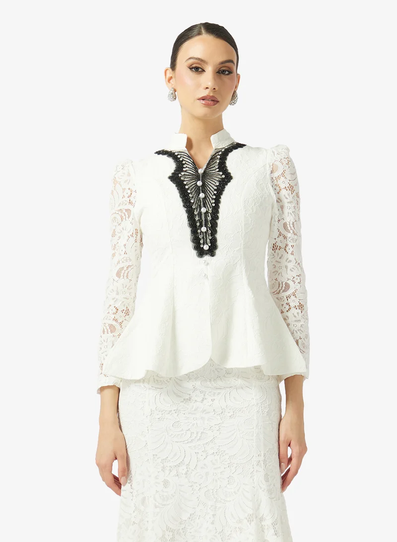 Khizana  Lace Top & Skirt Set for Women | Best Price UAE