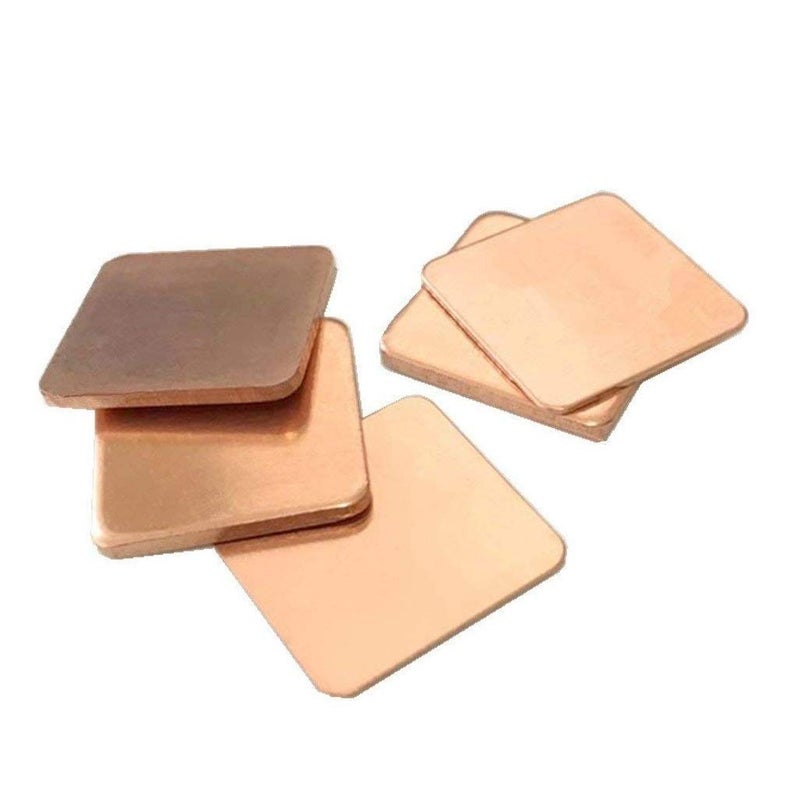 Easycargo 100pcs 12 sizes 15mm Copper Pad Shim Kit, Pure Copper Heatsink C1100, Low Profile Thermal Plate Cooler for Cooling PC Laptop GPU CPU IC Chips VGA RAM VRAM VRM PS5 M.2 SSD NVMe 2280 2242 2230 - Image 3