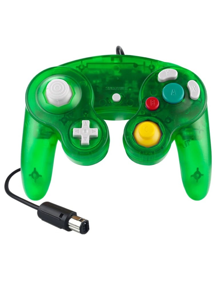 Wired Game Controller, Strong And Durable PC Precision Wired Gamepad, Easy To Operate Hassle Free Gaming Controller, Ergonomic Design Stable Joypad Controller For GameCube NGC, (Clear Green) - Image 1