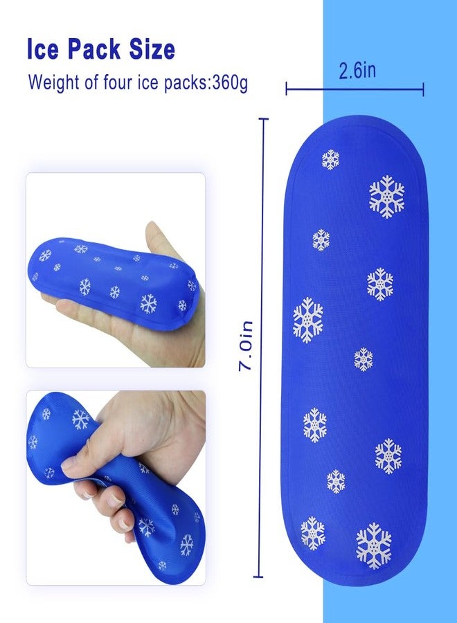 Krypthos 4 Reusable Ice Packs for Diabetic Insulin Cooler Bags, Leak-Proof & TSA Approved Durable Eco-Friendly Gel Packs for Medication, Insulin (Set of 4) - Image 2