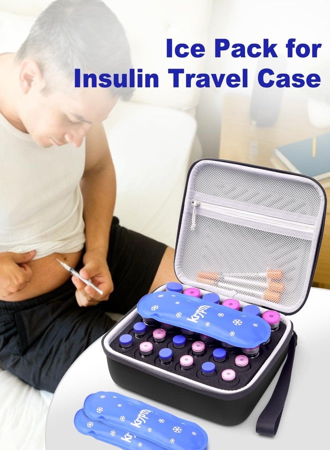 Krypthos 4 Reusable Ice Packs for Diabetic Insulin Cooler Bags, Leak-Proof & TSA Approved Durable Eco-Friendly Gel Packs for Medication, Insulin (Set of 4) - Image 5