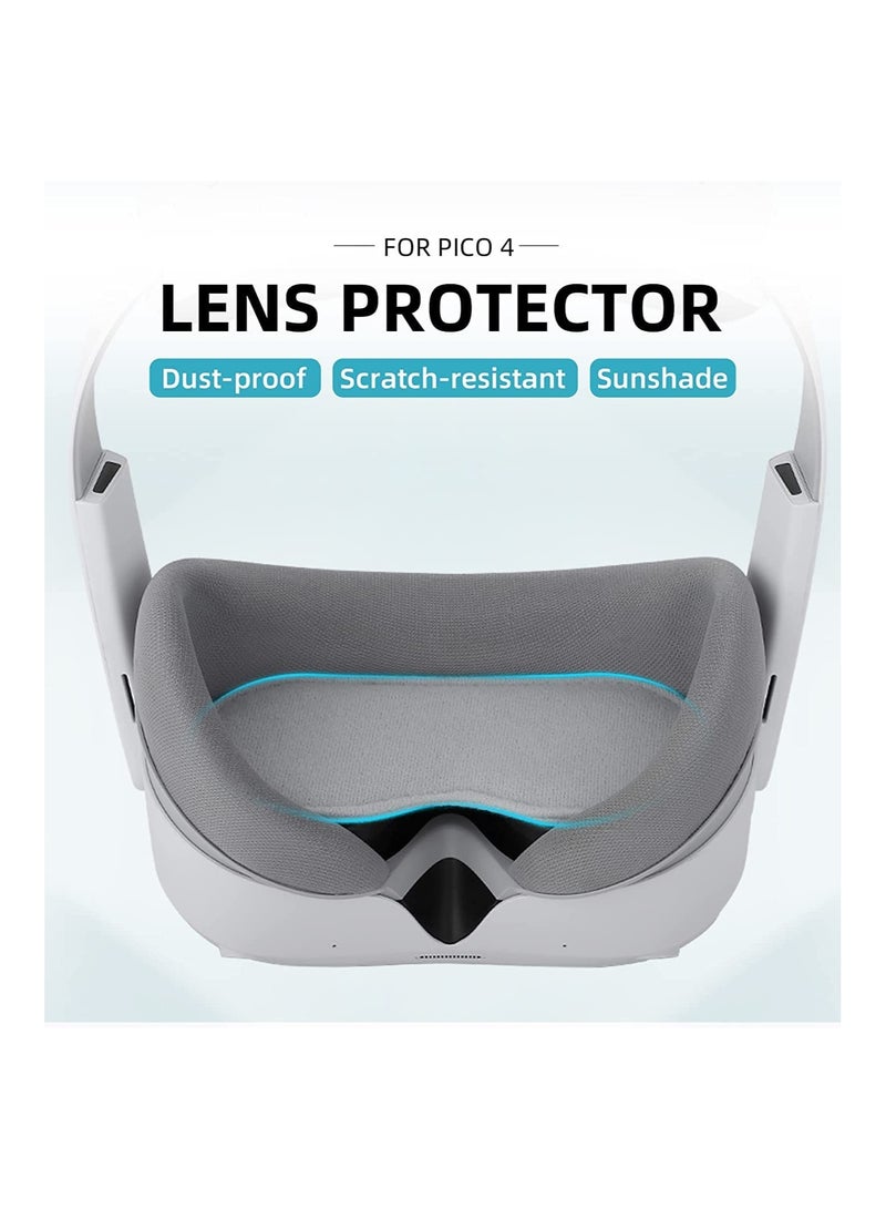 SYOSI Lens Cover Dust Proof VR Lens Protector Anti Scratch Soft Cotton Pad Accessories for PICO 4 VR Headset  - Image 3