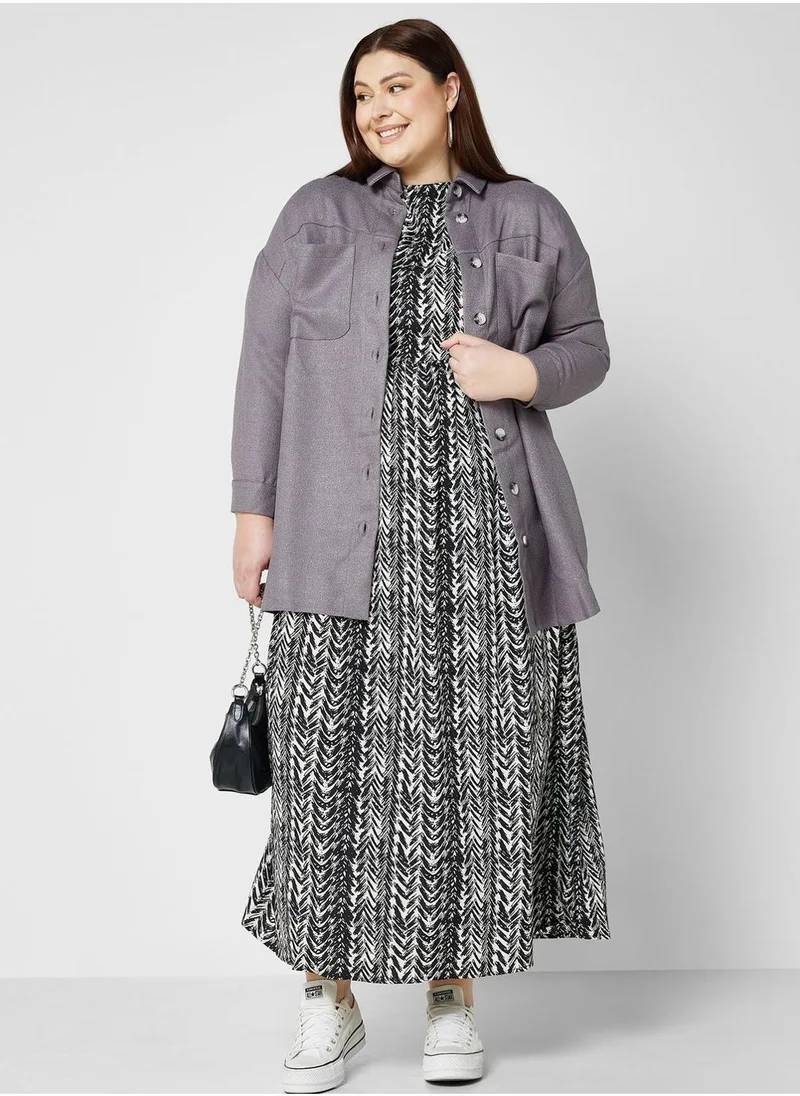 Alia by modanisa Pocket Detail Button Down Shirt