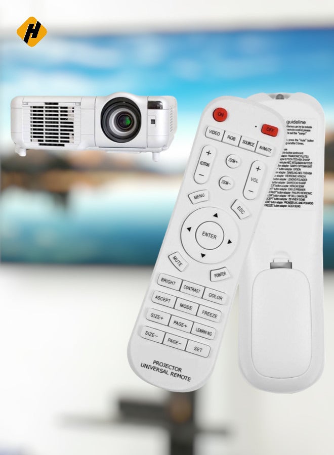 Universal Projector Remote Control for 3M Acer Benq Toshiba Casio Epson Hitachi Sony Jvc Nec Optoma Panasonic - Image 1