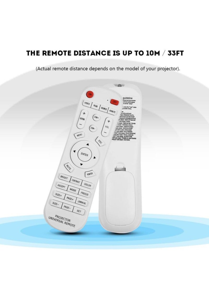 Universal Projector Remote Control for 3M Acer Benq Toshiba Casio Epson Hitachi Sony Jvc Nec Optoma Panasonic - Image 2