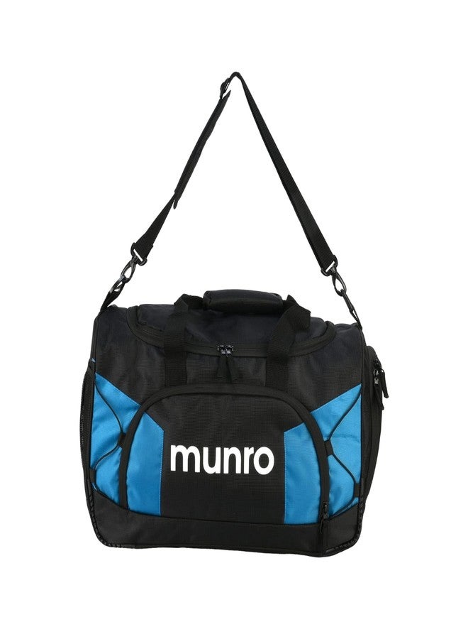 MUNRO Weekend Duffle Bag - (Blue/Black) Gym Bags, Unisex Bag with Separate Shoe Compartment, Fitness, Sports, Travel, Sports Kit, Adventure Bag. - Image 1