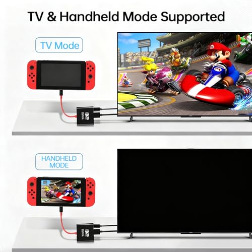 AHGEIIY Switch 2 Dock for Nintendo Switch Docking Station, Upgrade for Nintendo Switch TV Adapter with 4K@ 60Hz HDMI USB 3.0 and 100W PD Port, Portable Travel Dock for Switch 2/OLED MacBook Steam Deck - Image 5