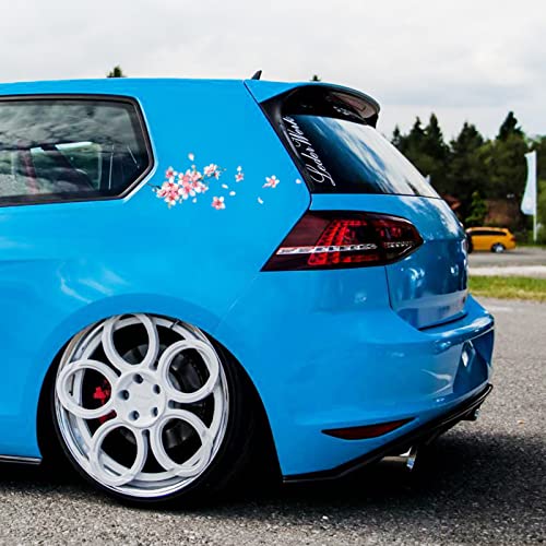 Fsforcar Cherry Blossom Vinyl Car Sticker, Scratch Cover Pink Flower Bumper Decal for Automotive, Motocycle, Home Decor - Image 2