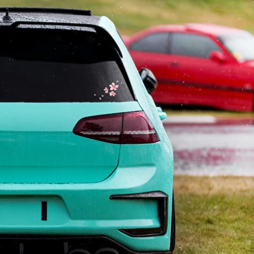 Fsforcar Cherry Blossom Vinyl Car Sticker, Scratch Cover Pink Flower Bumper Decal for Automotive, Motocycle, Home Decor - Image 5