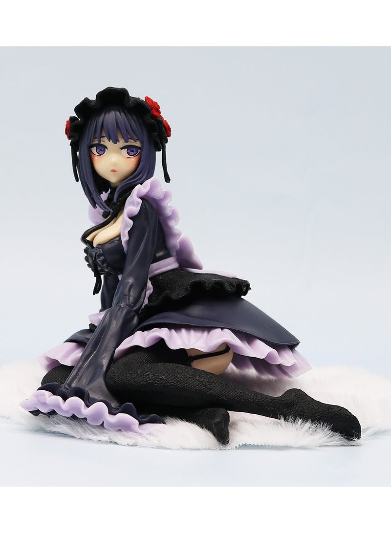 11cm My Dress-Up Darling Anime Figure Black Maid Outfit Kitagawa Marin Action Figure  - Image 1