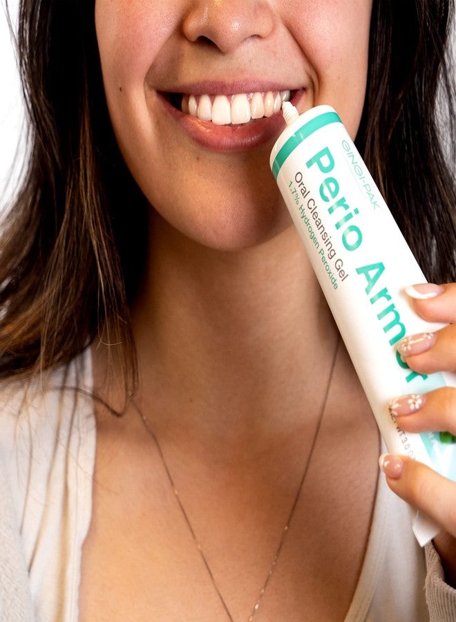 GINGI-PAK Perio Armor 1.7% HP Oral Cleansing Gel for Healthy Gums and A White Smile - Boost Whitening & Freshness with This Non-Invasive Treatment, 3 oz, Strawberry - Image 2