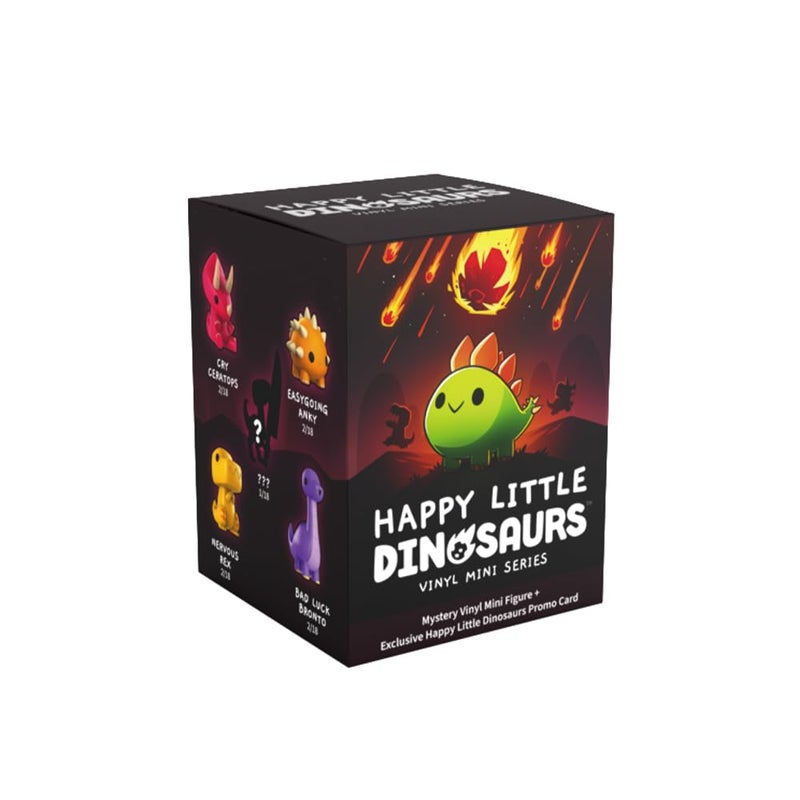 Unstable Games TeeTurtle Happy Little Dinosaurs - Vinyl Mini Figures Mystery Box Series, Black - Image 1