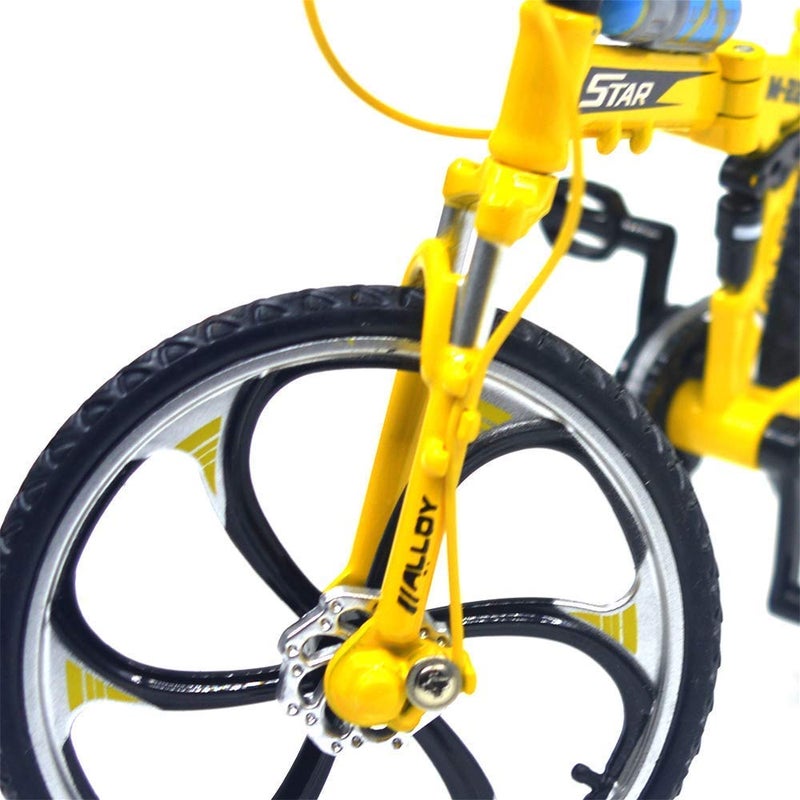 Lynkaye 1pcs Mini Finger Mountain Bike Zinc Alloy Mini Bicycle Model Cool Model Decoration Crafts for Homeï¼ŒBedroom, Living Room, Office,Decoration - Image 5