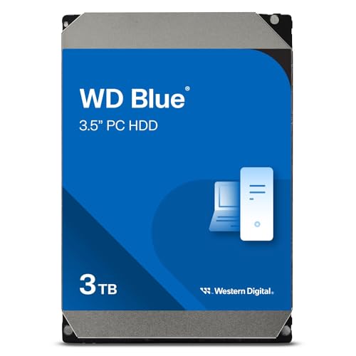 Western Digital 3TB WD Blue PC Internal Hard Drive HDD - 5400 RPM, SATA 6 Gb/s, 64 MB Cache, 3.5" - WD30EZRZ - Image 1