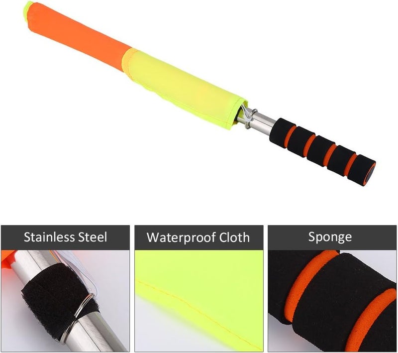 woobles Soccer Referee Flags, Sports Soccer Linesman Flags Hockey Training Flags with Storage Bag (2Pcs) - Image 3