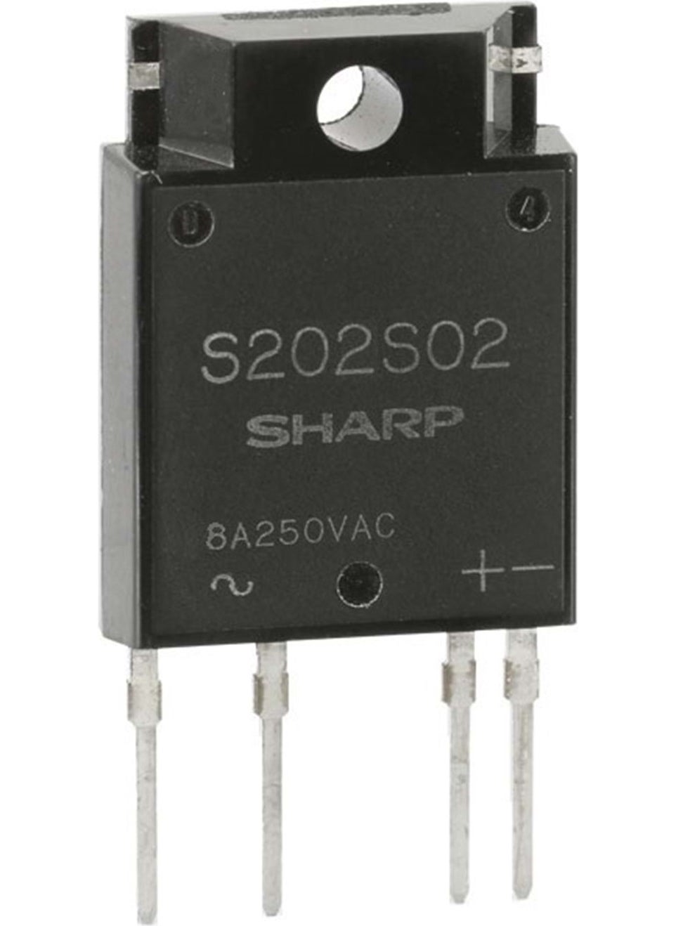 SHARP S202S02 (240VAC/8A,3..32VDC,1-PHASE,PCB,DC-AC Ssr) 
