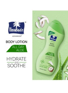 Parachute Parachute Advansed All Day Aloe Body Lotion with Coconut Milk & Aloe Vera|For Women & Men | All Skin types | 100% Natural, 72h Moisturisation | 13.5 Fl.oz.  - Image 2