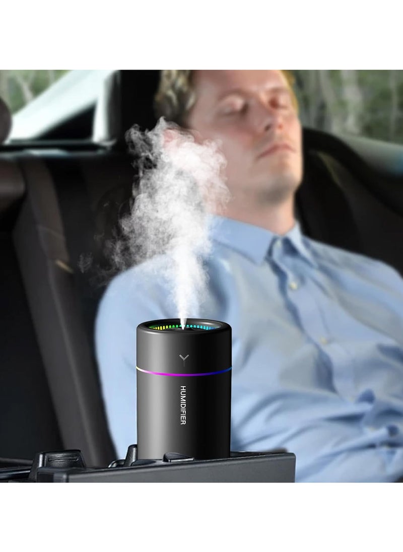 Mini Ultrasonic Car Humidifier LED Night Light USB Multi-function