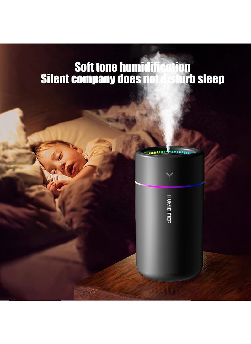 Mini Ultrasonic Car Humidifier LED Night Light USB Multi-function