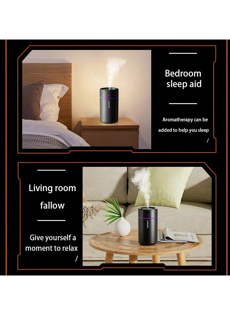 Mini Ultrasonic Car Humidifier LED Night Light USB Multi-function