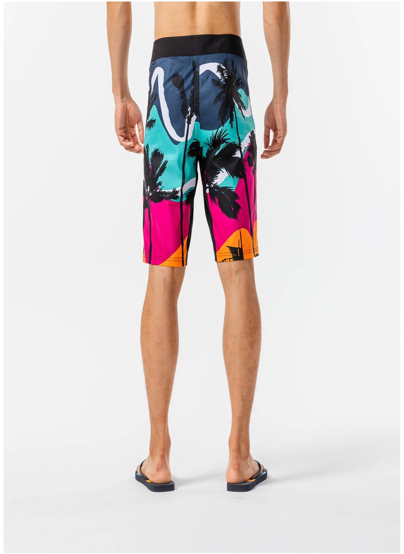 OLAIAN OLAIAN by DECATHLON, Swim shorts - sunset  - Image 2
