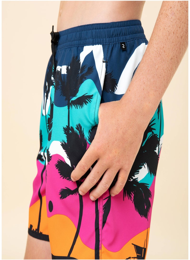 OLAIAN OLAIAN by DECATHLON, Swim shorts - sunset  - Image 1