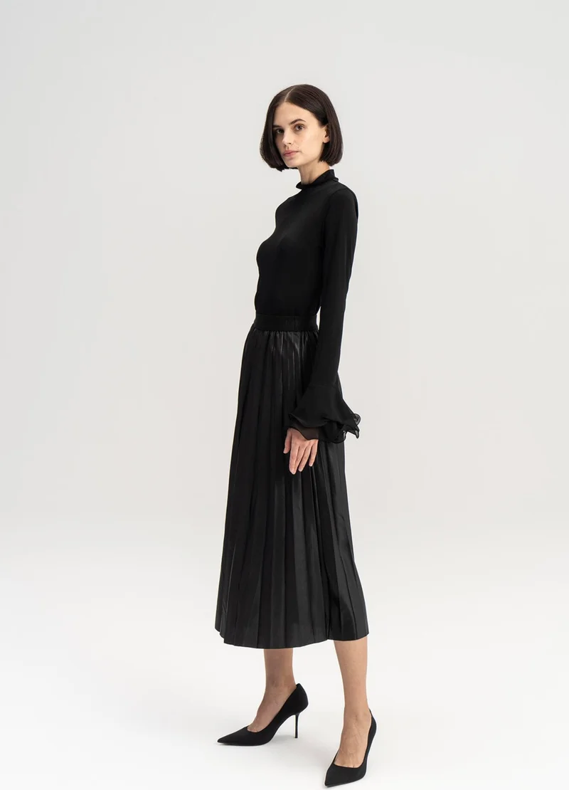 touche prive Touche Pleated Skirt