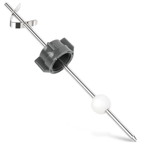 AUGHOA Lavatory Pop Up Center Piece Assembly, Ball Pop Up Stopper Lever Compatible with Pfister, Delta, Long Rod, 18MM Ball, Sink Pivot Rod Replacement Parts - Image 1