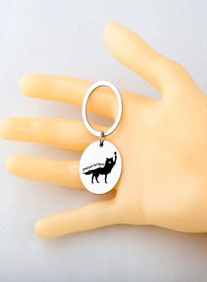 FAADBUK Cartoon Movie Inspired Gift Wolf Fist of Solidarity Gift Good Luck Out There Keychain (Good Luck There Keychain) - Image 3