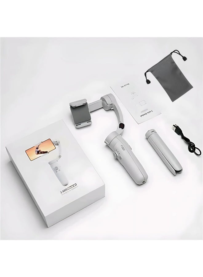 منتقي 3-Axis Gimbal Stabilizer for Smartphone – Foldable Handheld Anti-Shake Phone Gimbal for Video Recording, Vlogging, YouTube, TikTok, Portable Stabilizer Compatible with iPhone & Android - Image 1