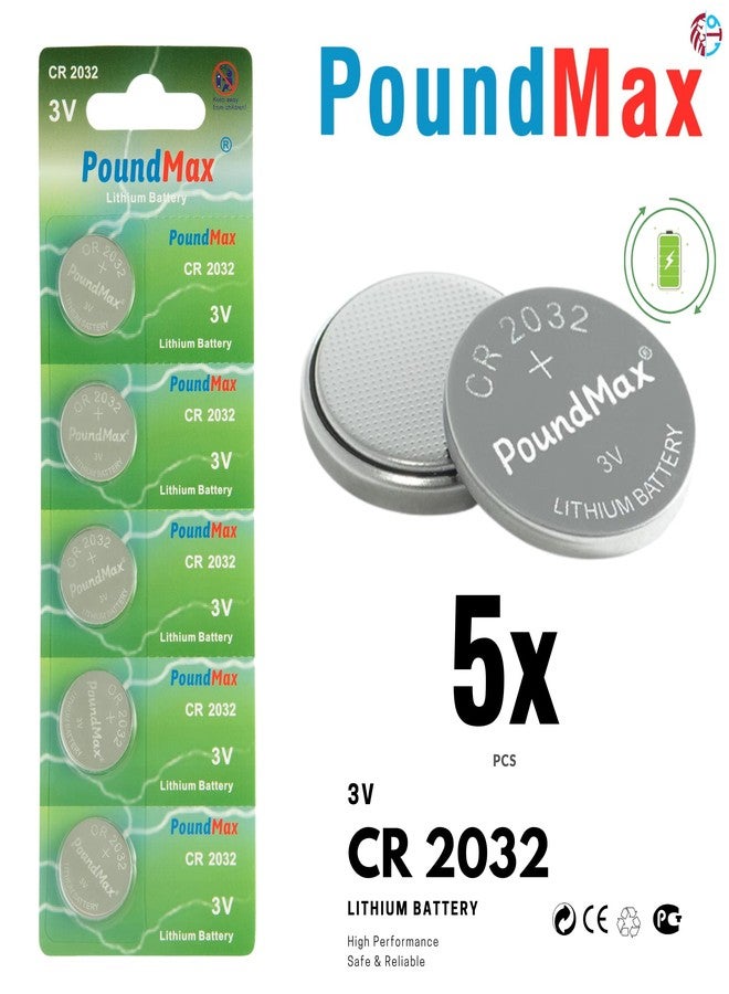 PoundMax 5 x 2032 CR2032 3V Lithium Batteries - Image 2