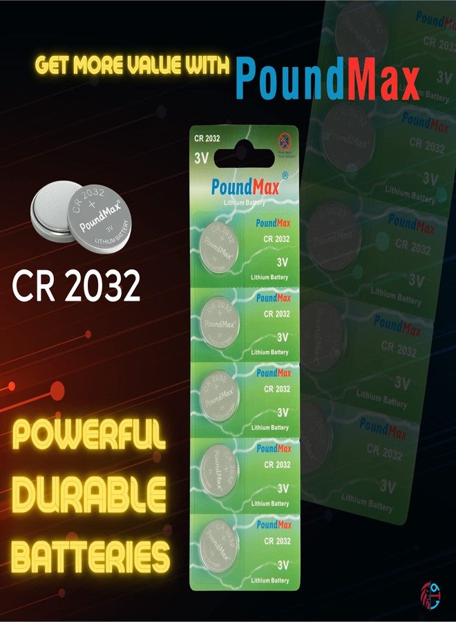 PoundMax 5 x 2032 CR2032 3V Lithium Batteries - Image 3