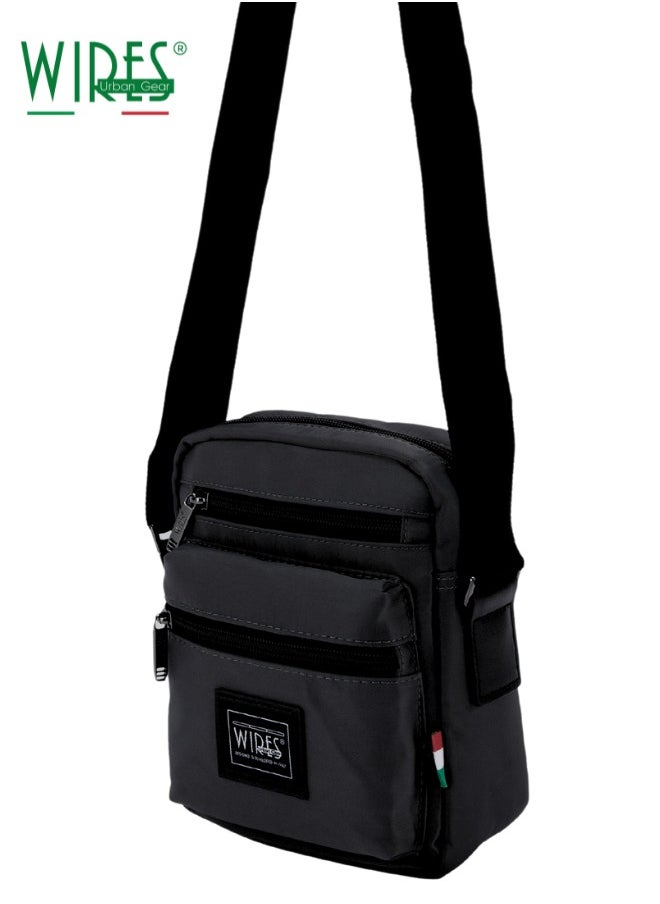 Wires Messenger Bag Shoulder Bag Crossbody Bags with Adjustable Strap Cross-Body Bags for Men,Waterproof Travel Bag Daily Man Bag Gift with Detachable keychain for Ipad 7 Inch  - Image 1