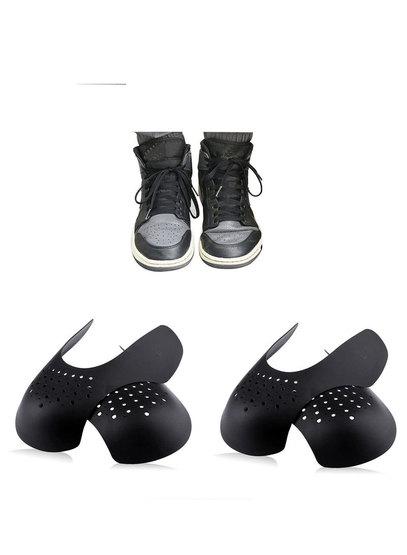 Shoe Tree Sneaker Crease Protector Anti Wrinkle Shields Toe Box Insert Stopper Guards for Running Casual Shoes 2 Pairs - Image 1