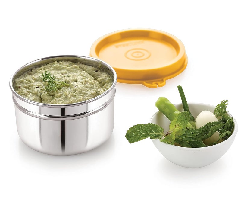 Steellock Flex Stainless Steel Containers Size Deep 150ml x 4 YellowBlueGreenTurquoise - Image 4