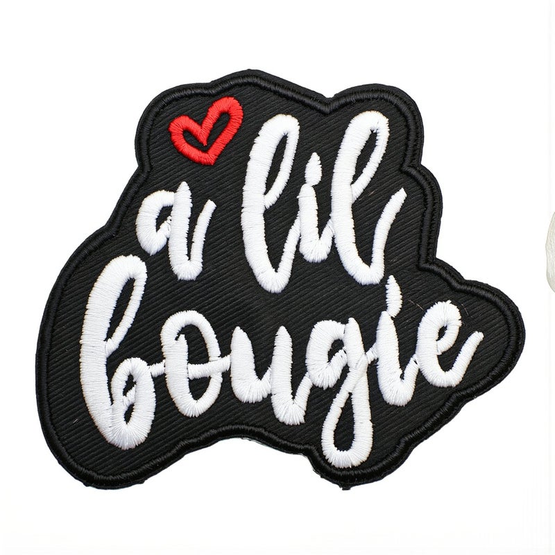Cute Letter Embroidered Patches 16 Pcs Pink Blue Green Black For Teen Women Fashion - Image 1