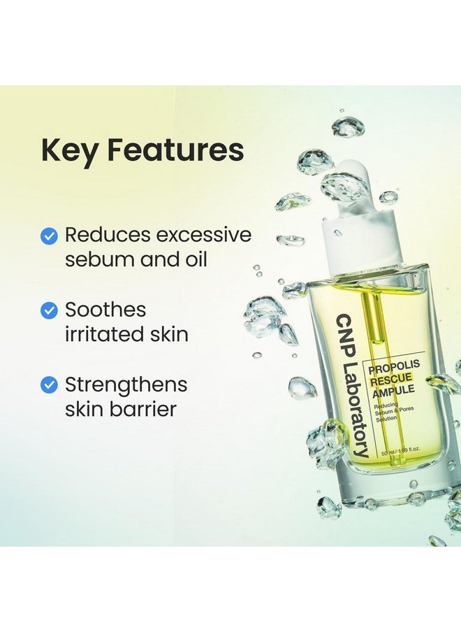 CNP - CNP Rescue+Propolis Serum - Niacinamide with IP-BHA for Dry & Sensitive Skin, Soothing, Hydrating, Minimizing Pores, Lightweight Essence for Glass Skin, Gifts for Women, Korean Skin Care - Image 1