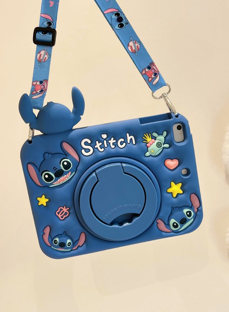 Papoose Stitch Silicone Protective Case with Rotating Stand, Stylus Slot, and 3D Design for 2024 iPad Pro 11-inch - Image 3