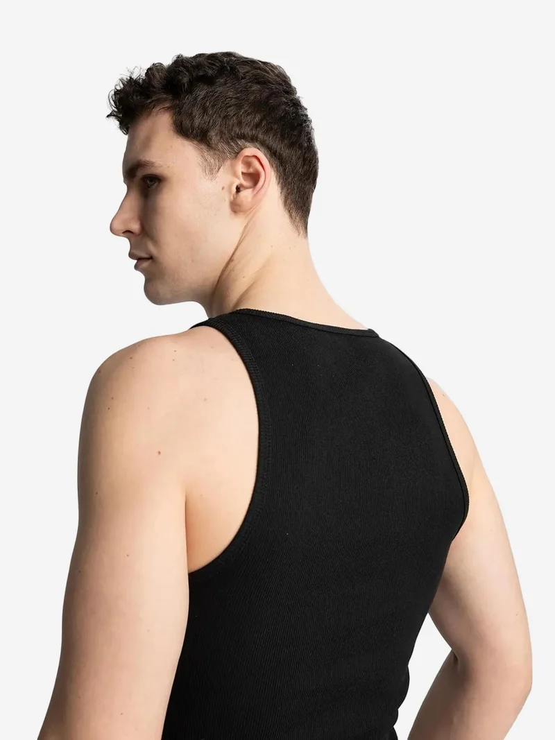 جيستو GIESTO Fitted Sleeveless U Collar T-Shirt