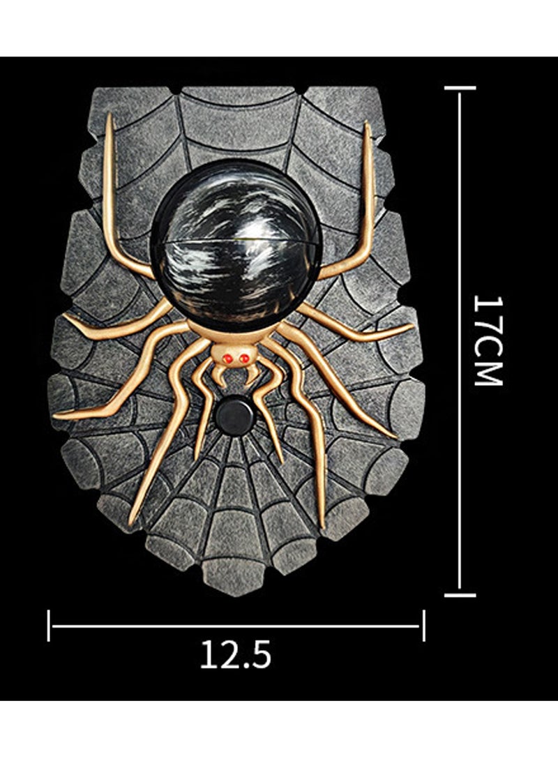 Doorbell Decoration, Doorbell Animated Spider Light Up Eyeball Decoration with Spooky Sound - Green, Perfect for Party Door Decoration Halloween - Image 4
