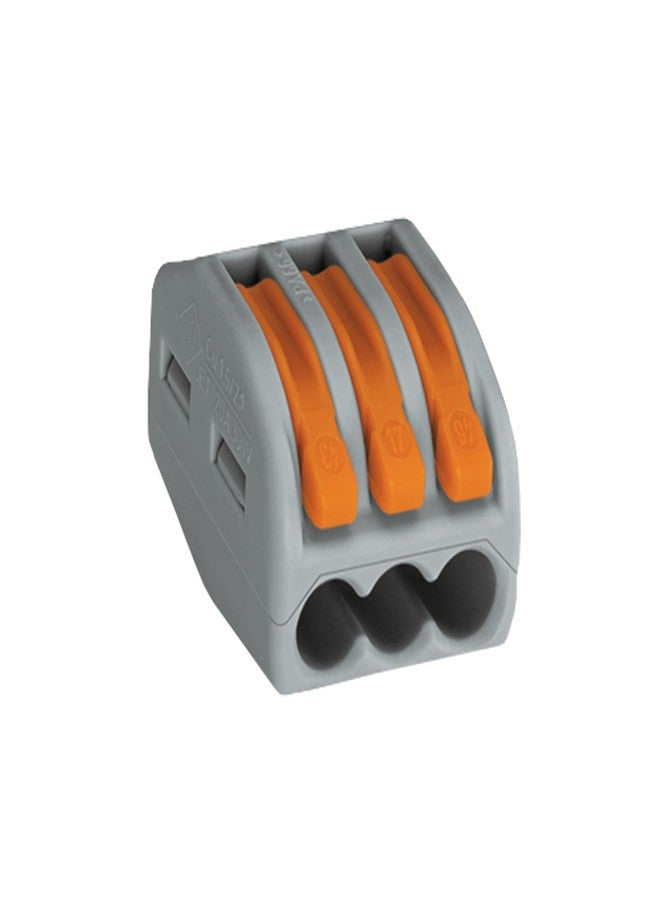 WAGO 222-413 LEVER-NUTS 3 Conductor Compact Connectors - Image 1